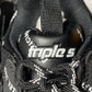 Triple S Sneaker "Allover Logo - Black"