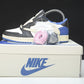 Travis Scott AJ1 Low x Fragment ‘Military Blue’