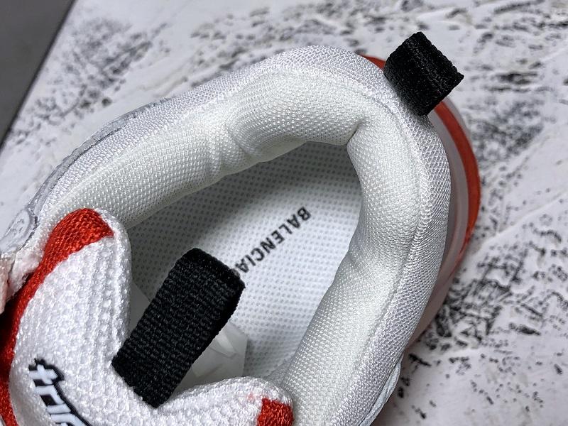 Triple S Sneaker "White Red Clear Sole"