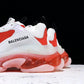 Triple S Sneaker "White Red Clear Sole"