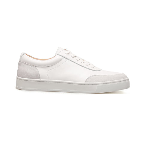 Low Top White Leather Sneakers