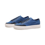 Low Top Blue Canvas Sneakers