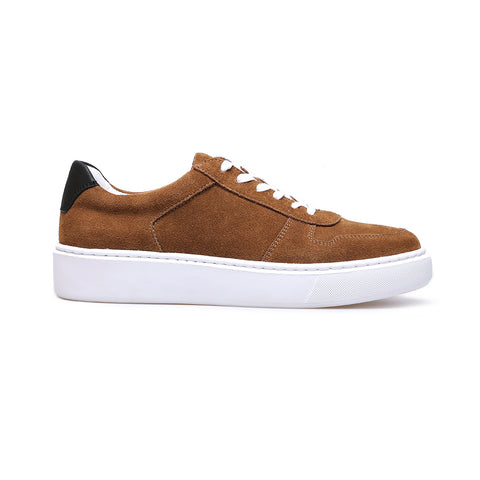 Low Top Brown Suede Sneakers