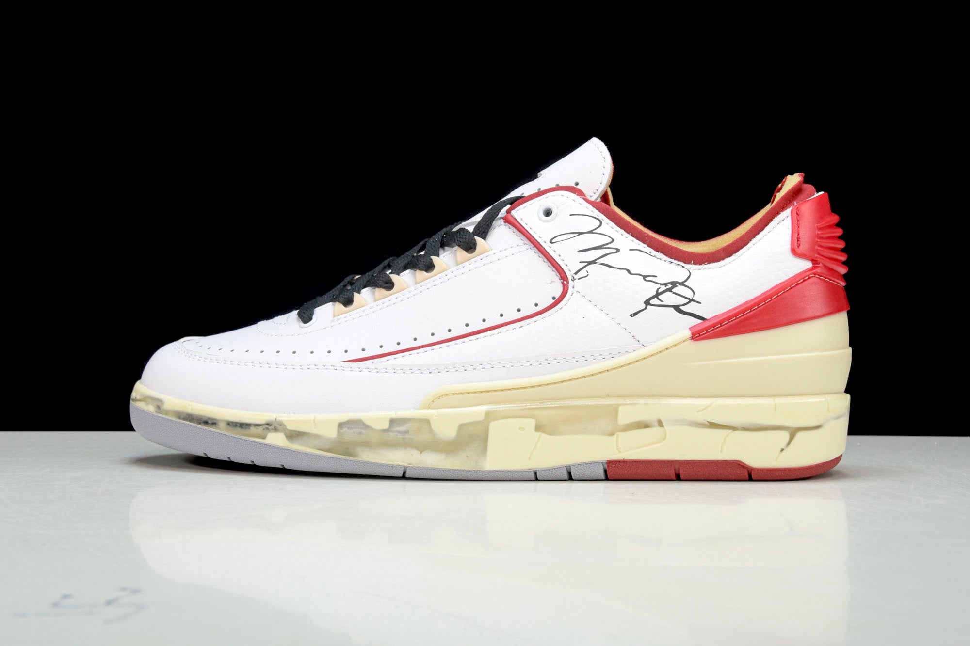 Off-White AJ2 Retro Low SP 'White Varsity Red'