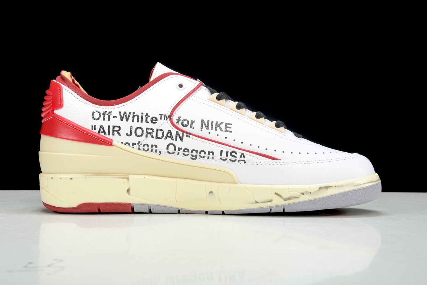 Off-White AJ2 Retro Low SP 'White Varsity Red'