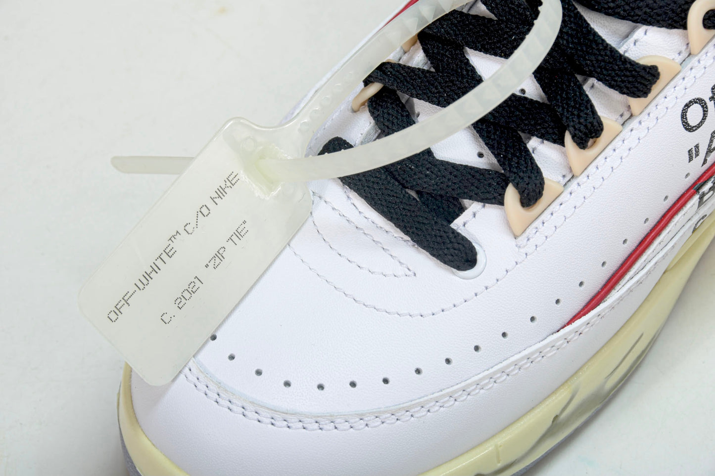 Off-White AJ2 Retro Low SP 'White Varsity Red'