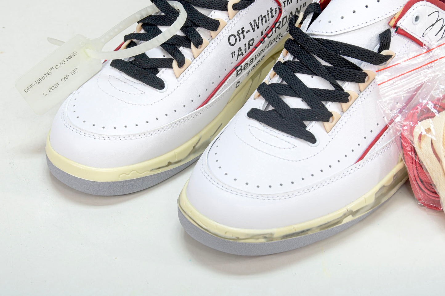 Off-White AJ2 Retro Low SP 'White Varsity Red'