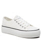 Low Top White Canvas Sneakers