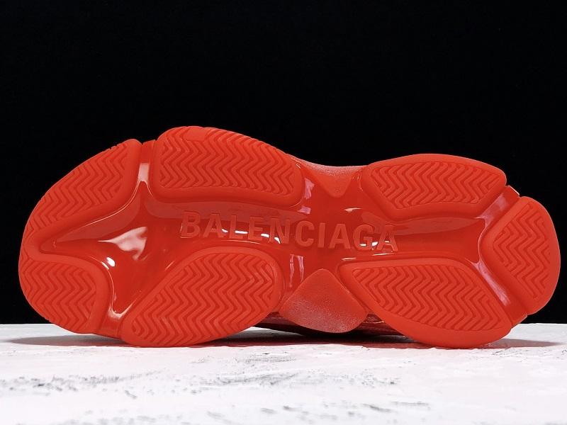 Triple S Sneaker "Red Clear Sole"