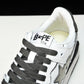 A Bathing Ape Bape SK8 Sta ‘White Silver’