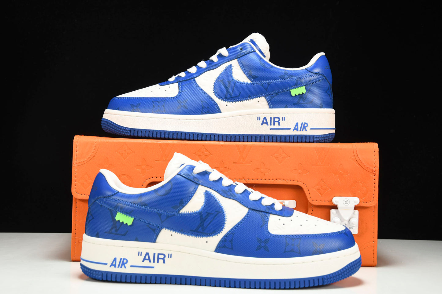 Louis Vuittоп x AF1 by Virgil Abloh 'White Blue' (With Special Case)