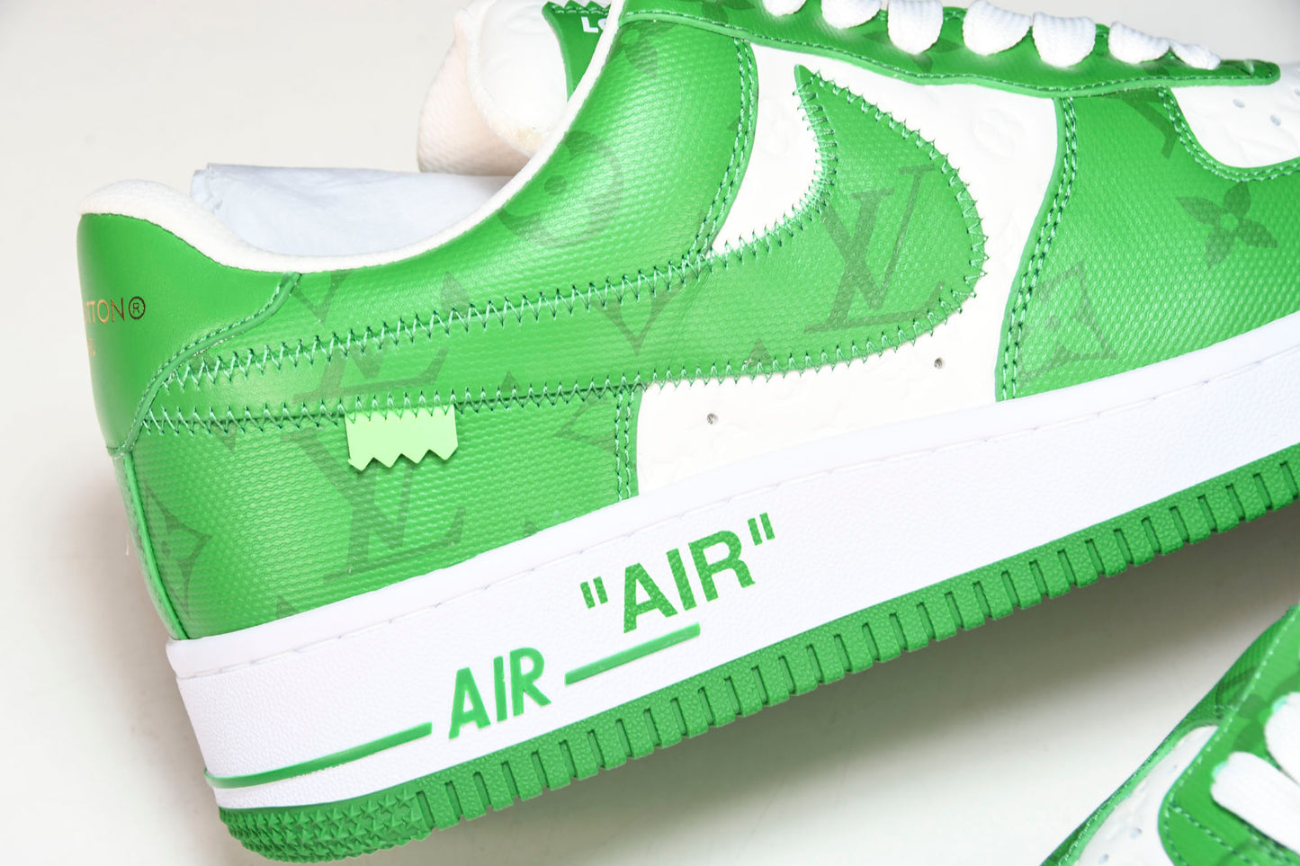 Louis Vuittоп x AF1 by Virgil Abloh 'Green' (With Special Case)
