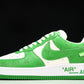 Louis Vuittоп x AF1 by Virgil Abloh 'Green' (With Special Case)