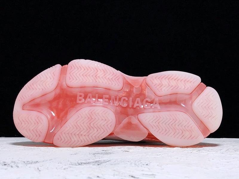 Triple S Sneaker "White Red Clear Sole"