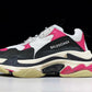 Triple S Sneaker "Black White Pink"