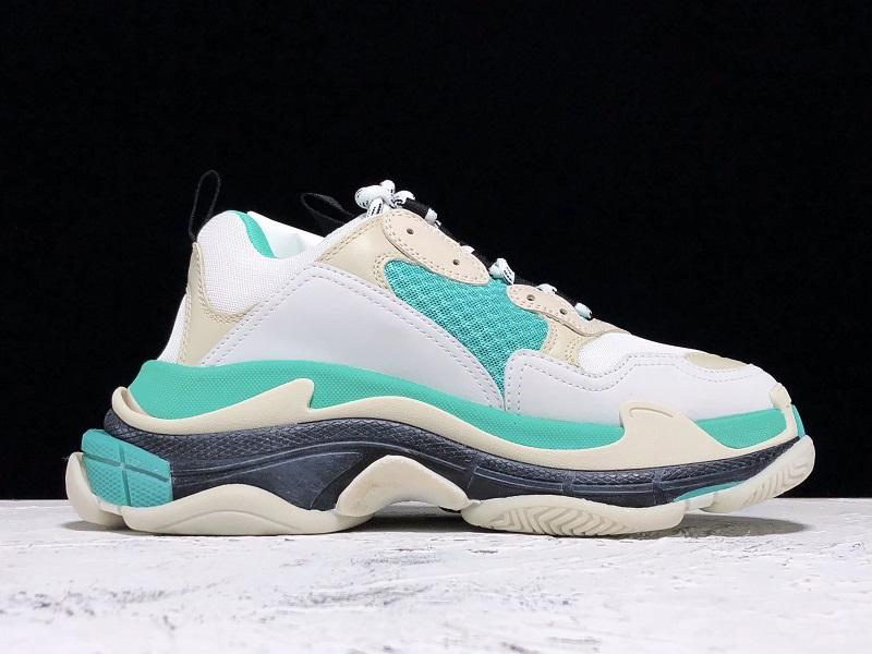 Triple S Sneaker "White Green"