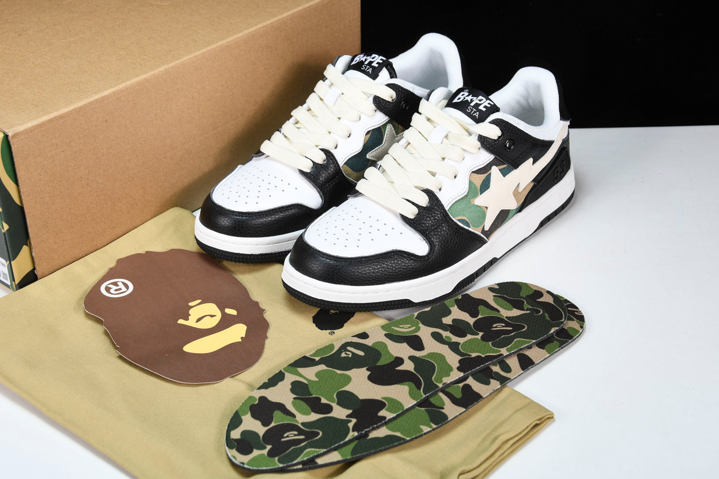 A Bathing Ape Bape SK8 Sta ‘Camo Black’