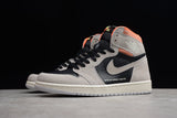 AJ1 Retro High Neutral Grey Hyper Crimson