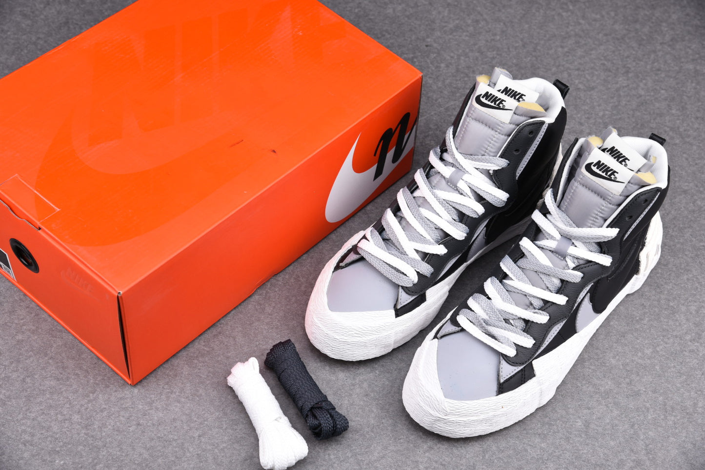 Sacai x Blzr Mid 'Black Grey'
