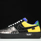 Louis Vuittоп x AF1 by Virgil Abloh 'Metallic Silver' (With Special Case)