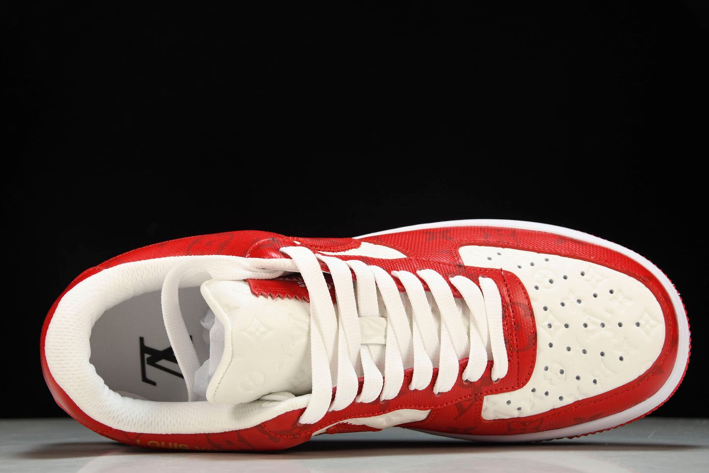 Louis Vuittоп x AF1 by Virgil Abloh 'Red White' (With Special Case)