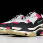 Triple S Sneaker "Black White Pink"