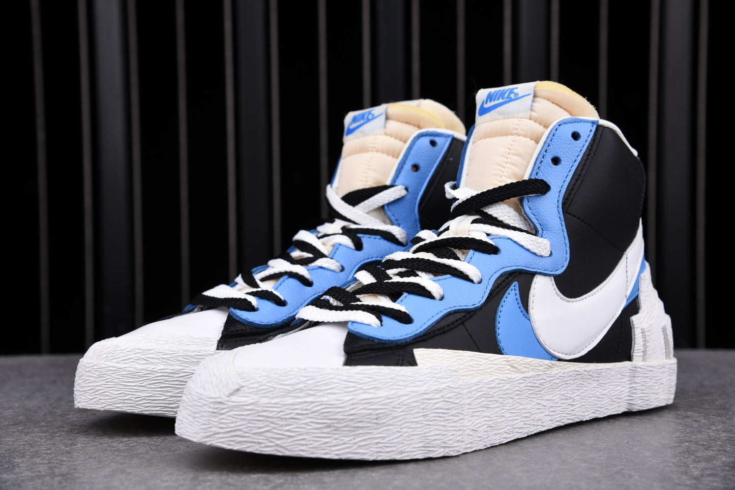Sacai x Blzr Mid 'Black Blue'