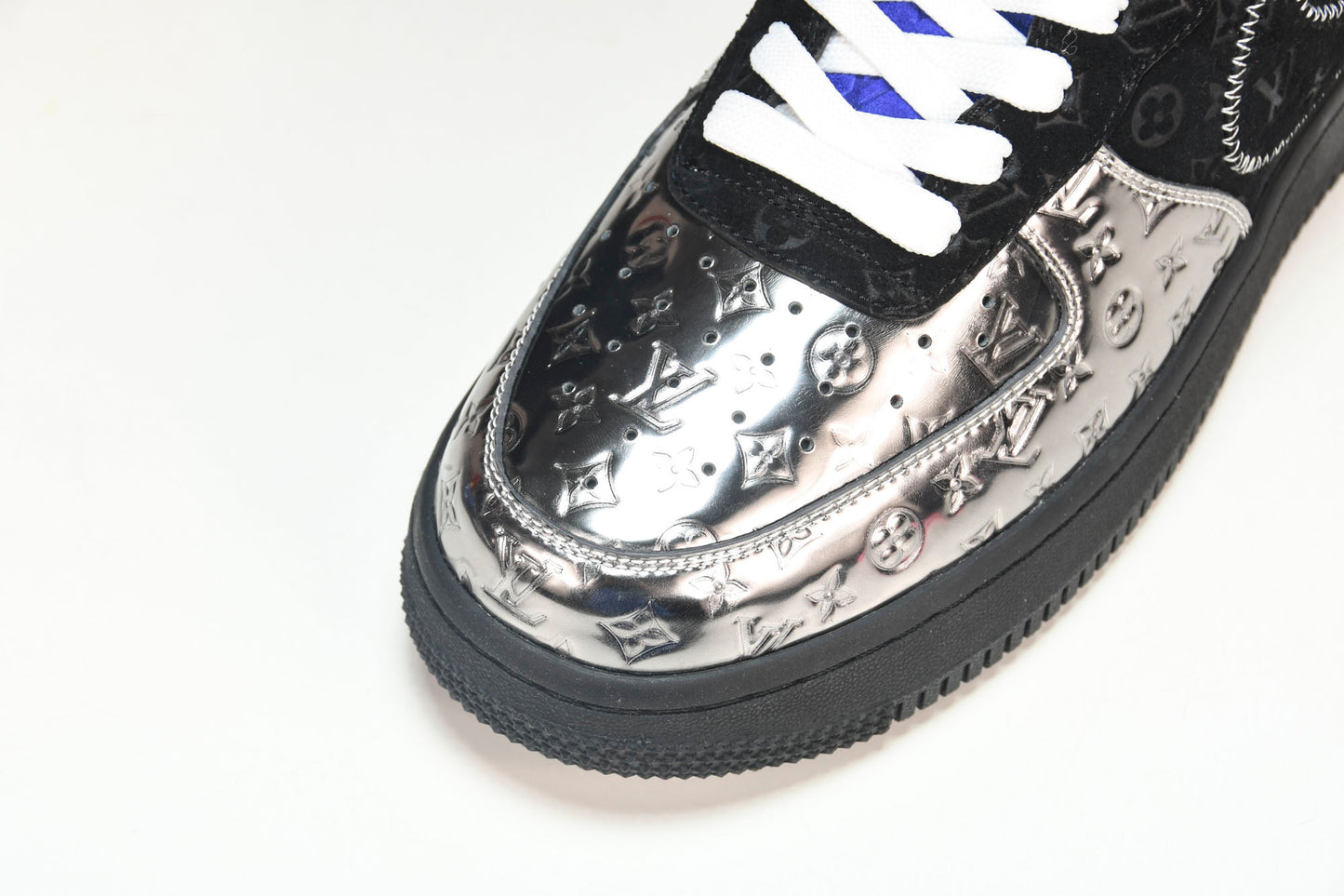 Louis Vuittоп x AF1 by Virgil Abloh 'Metallic Silver' (With Special Case)