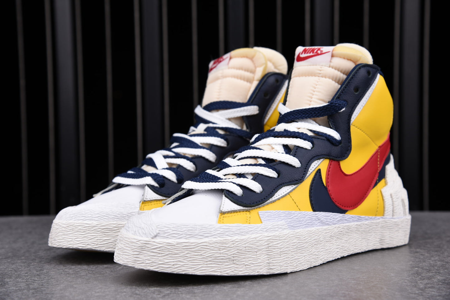 Sacai x Blzr Mid 'Maize Navy'