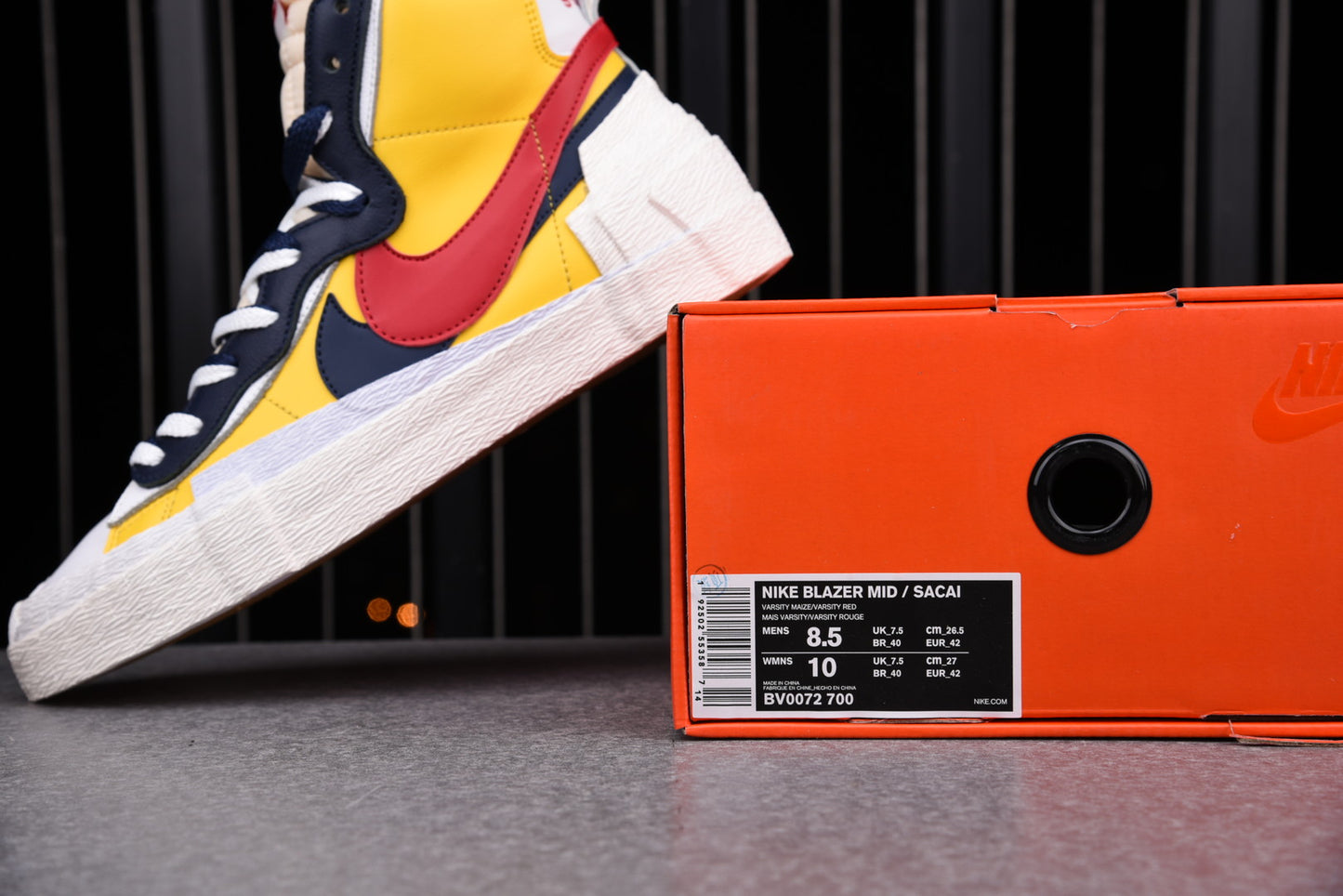 Sacai x Blzr Mid 'Maize Navy'