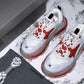 Triple S Sneaker "White Red Clear Sole"
