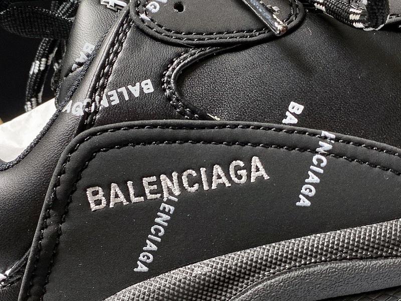 Triple S Sneaker "Allover Logo - Black"