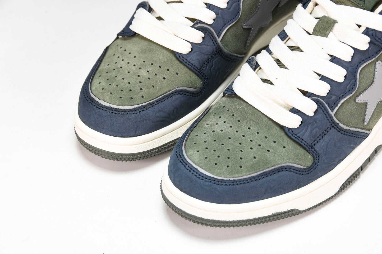 A Bathing Ape Bape SK8 Sta ‘Navy Khaki’