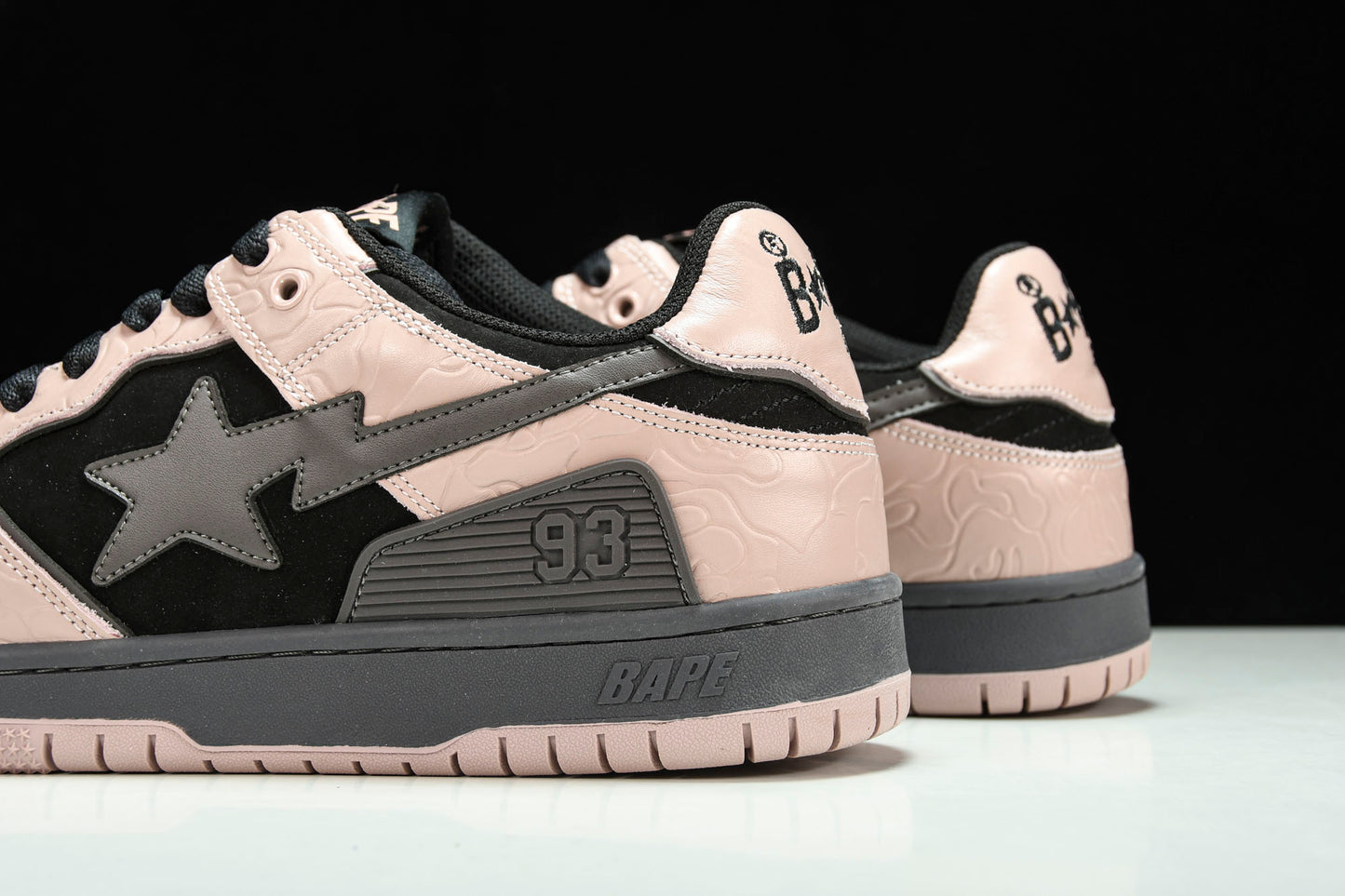 A Bathing Ape Bape SK8 Sta ‘Dirty Pink Black’