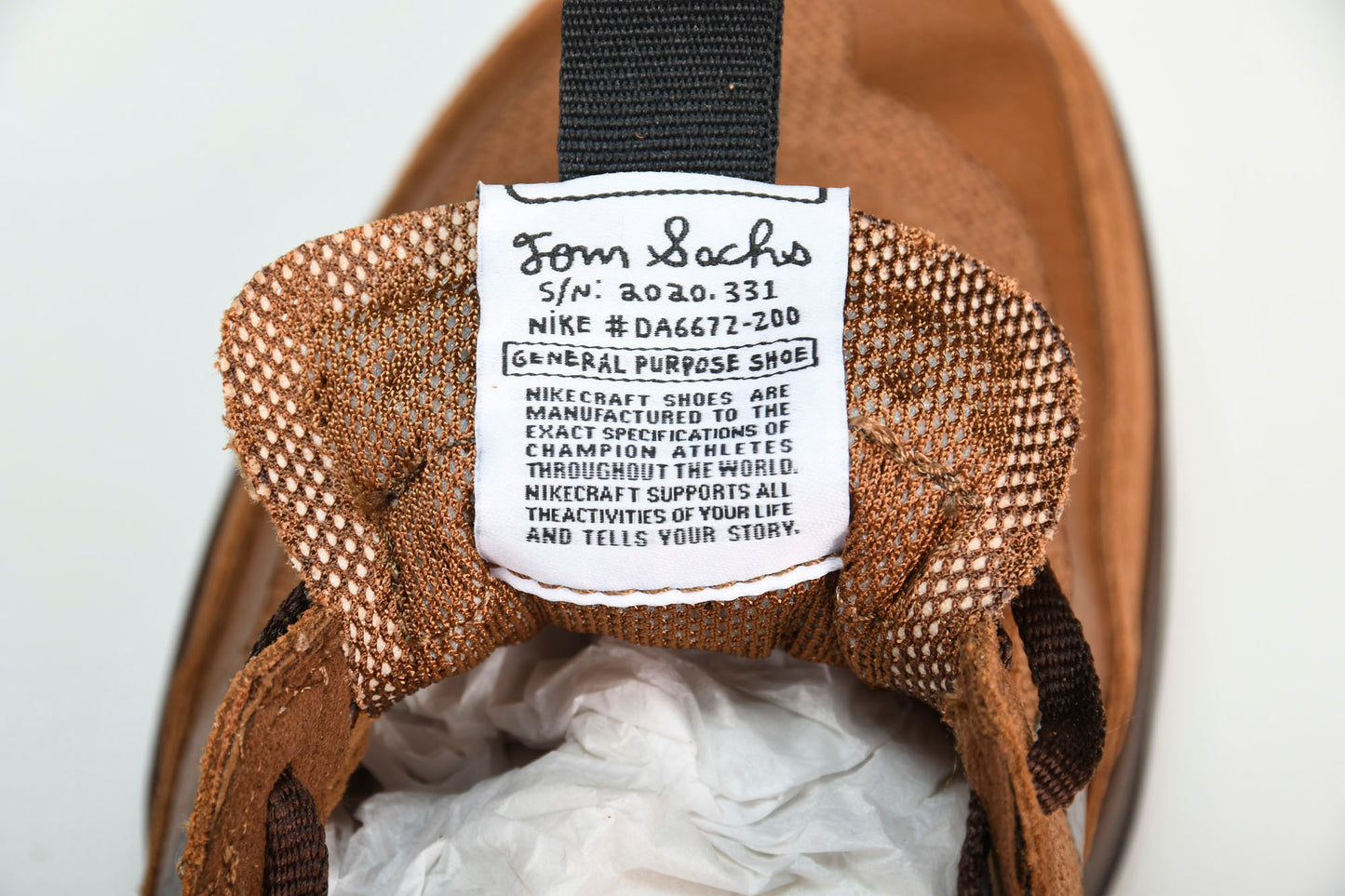 Tom Sachs x NkCrft 'General Purpose Shoe' Brown
