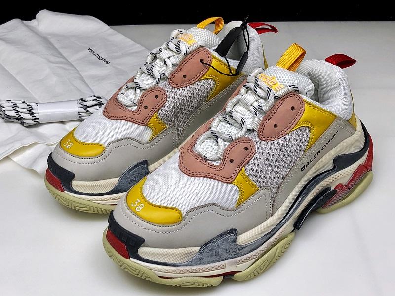 Triple S Sneaker "White Yellow"