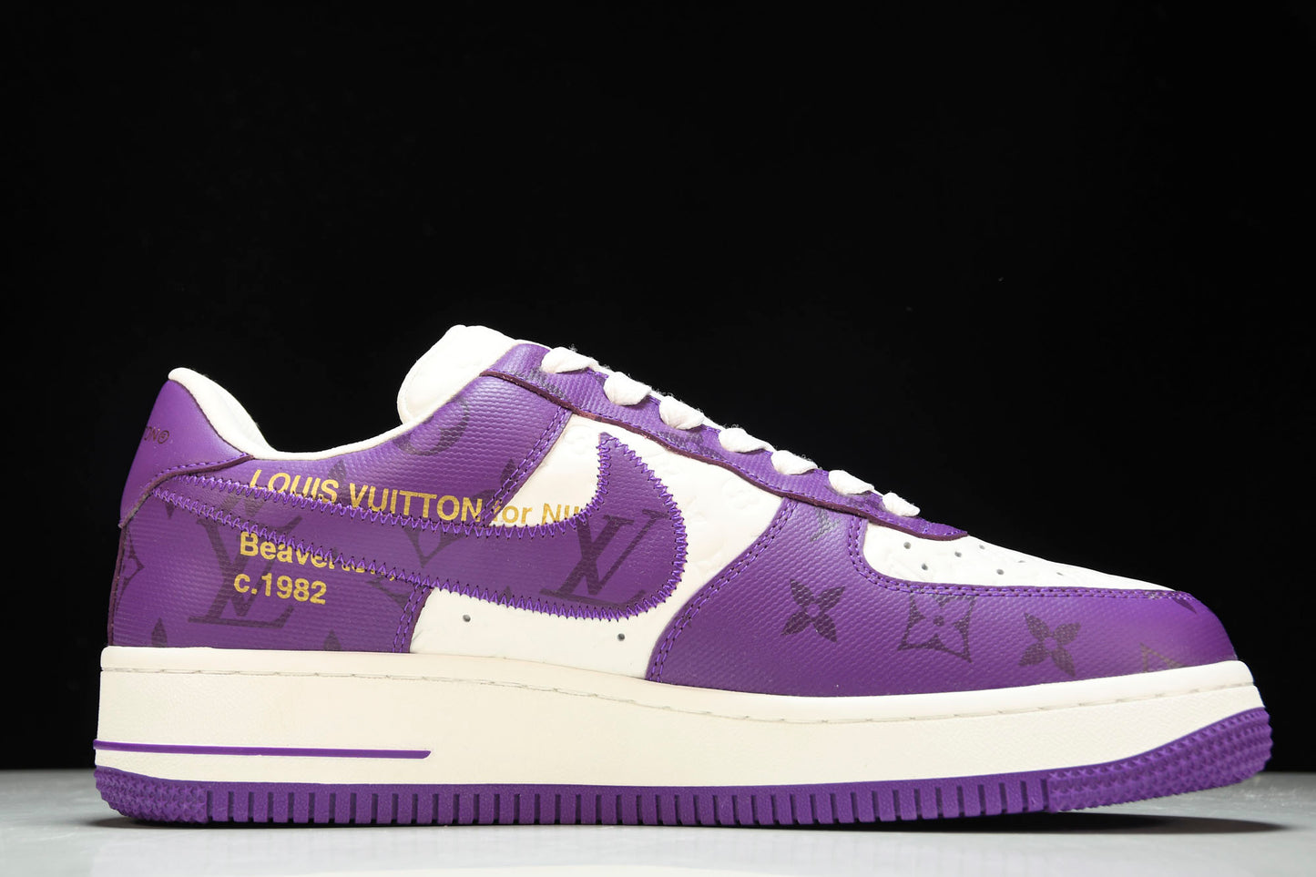 Louis Vuittоп x AF1 by Virgil Abloh 'Purple' (With Special Case)