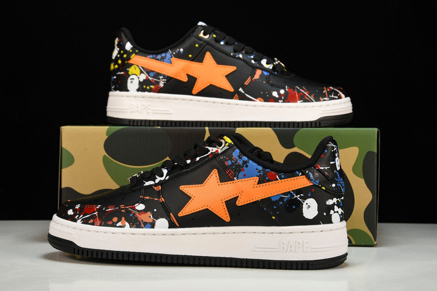A Bathing Ape Bape Sta 'Paint Black'
