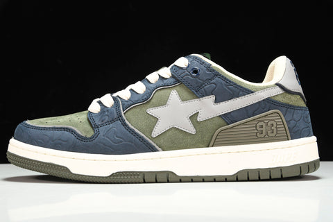 A Bathing Ape Bape SK8 Sta ‘Navy Khaki’