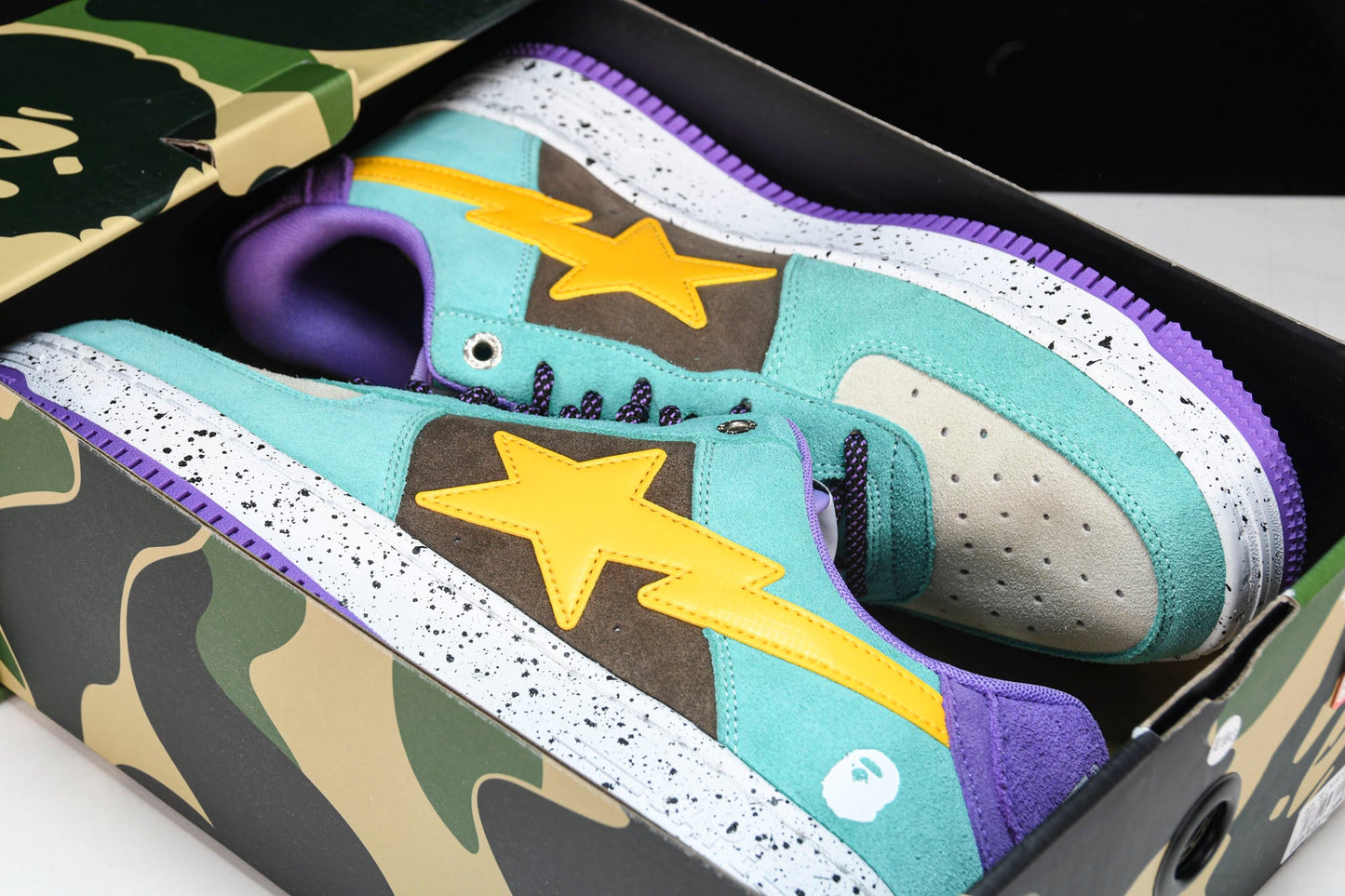 A Bathing Ape Bape Sta 'Brown Yellow'