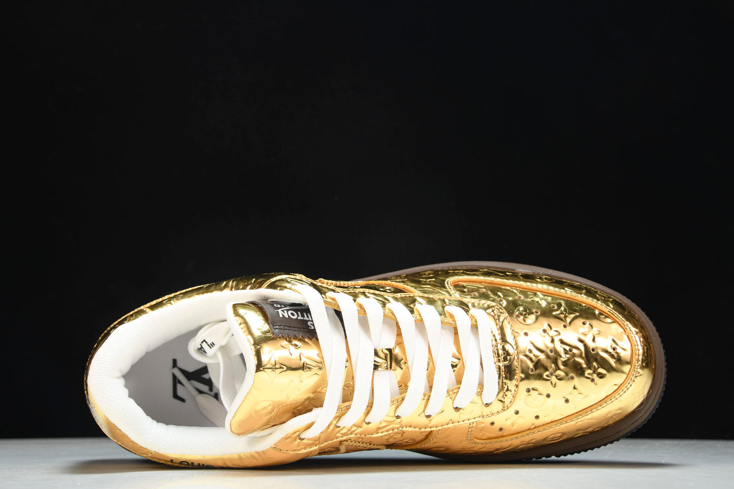 Louis Vuittоп x AF1 by Virgil Abloh 'Metallic Gold' (With Special Case)