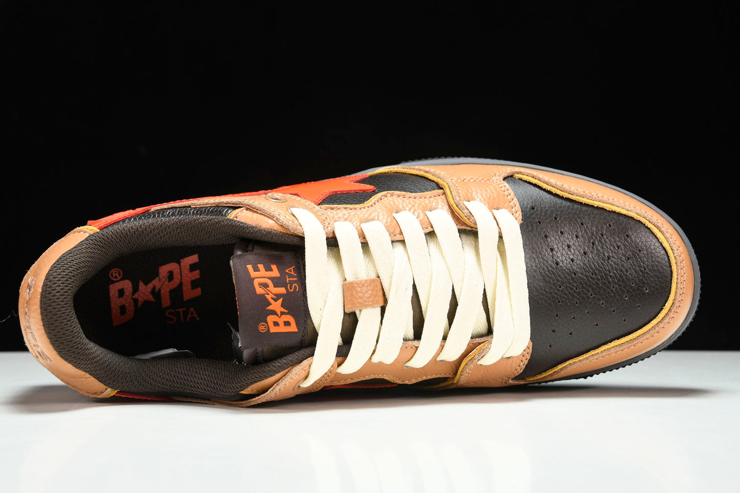 A Bathing Ape Bape SK8 Sta ‘Orange Black’