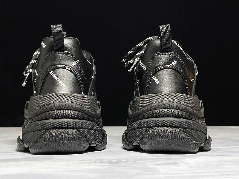 Triple S Sneaker "Allover Logo - Black"