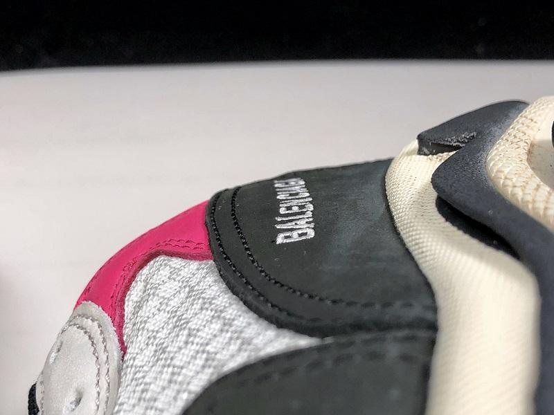 Triple S Sneaker "Black White Pink"