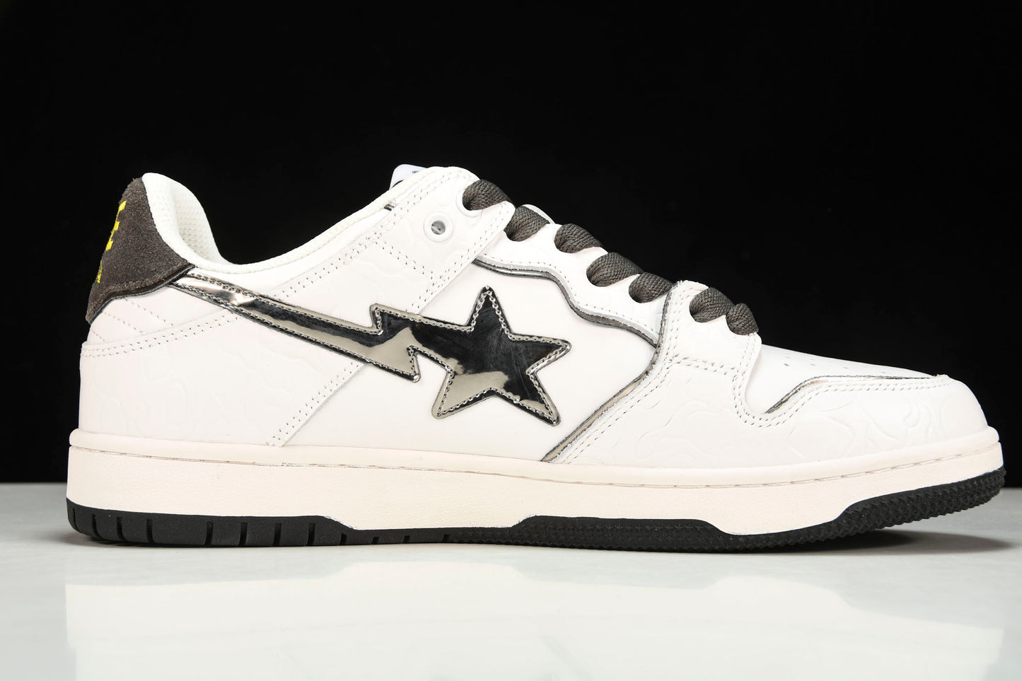 A Bathing Ape Bape SK8 Sta ‘White Silver’