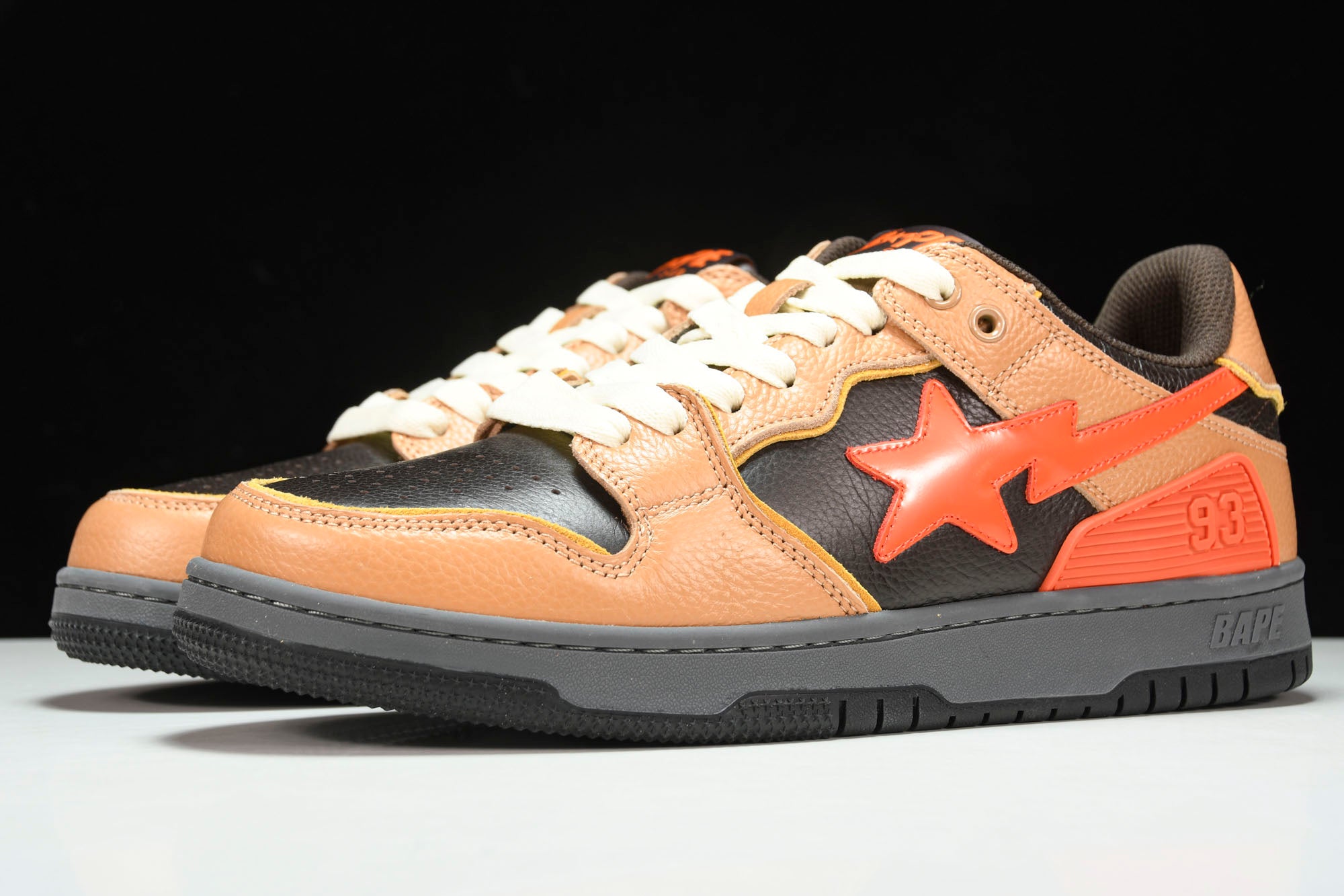 A Bathing Ape Bape SK8 Sta ‘Orange Black’