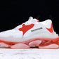 Triple S Sneaker "White Red Clear Sole"