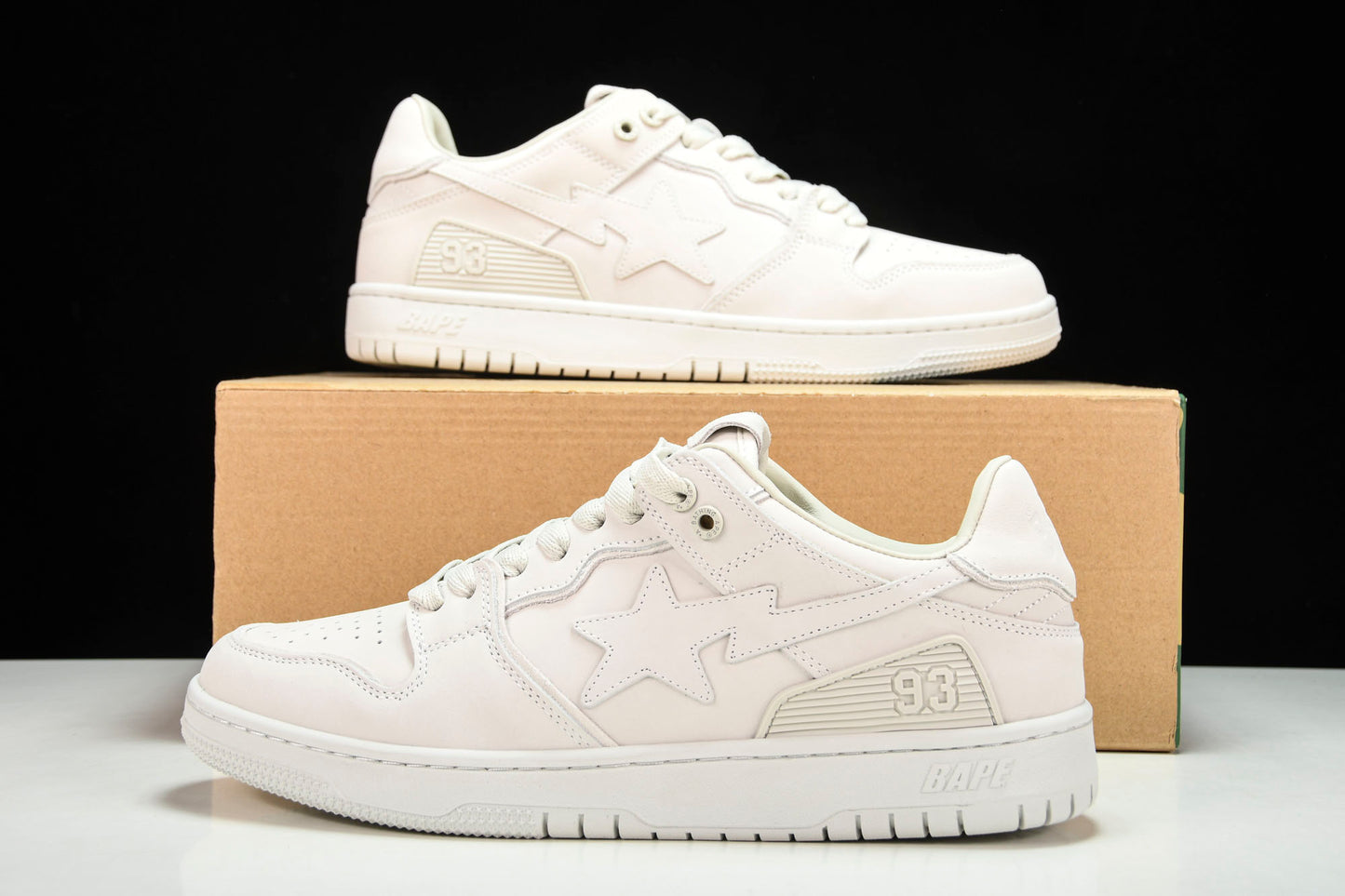 A Bathing Ape Bape SK8 Sta ‘Triple White’