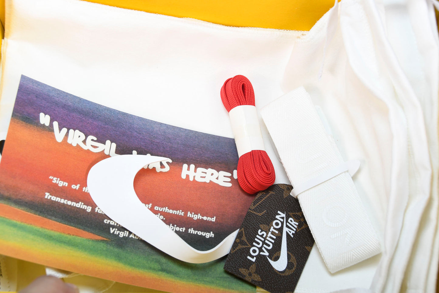 Louis Vuittоп x AF1 by Virgil Abloh 'Red White' (With Special Case)