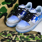 A Bathing Ape Bape SK8 Sta ‘Blue White’